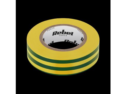 Izolačná páska REBEL (0,13 mm x 19 mm x 10 yd) žlto-zelená