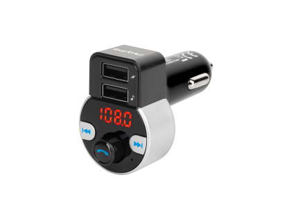 FM transmitter do auta s Bluetooth, 2x USB a microSD Peiying URZ0481