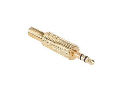 Jack konektor 3,5 mm stereo samec pozlátený kovový L-WTY0014