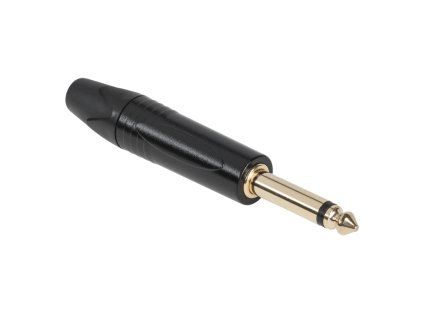 Jack konektor 6,3 mm mono čierny L-WTY0039