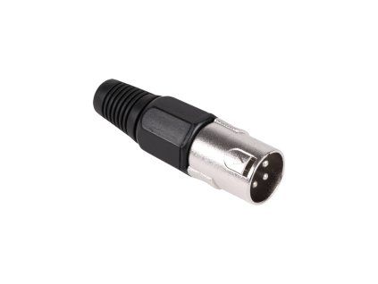 Mikrofónny XLR konektor samec čierny L-WTY0054A