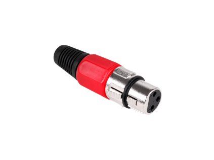 Cerveny xlr konektor samica L-WTY0055B