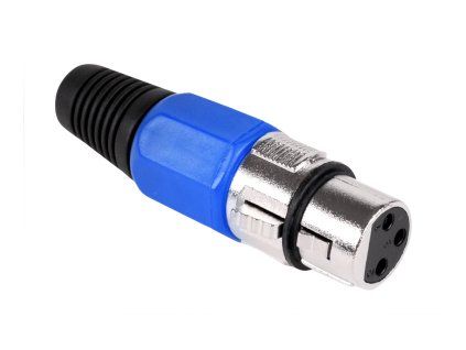 Modrý xlr konektor L-WTY0055C