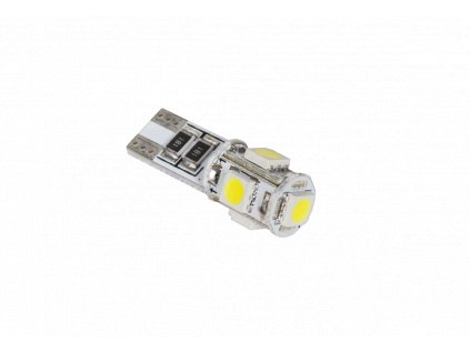 zarowka samochodowa led t10 canbus 5x smd5050 biala 67e09dffe60348a4ad8d65d690e9376f 56df3469