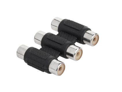 Cinch spojka 3x RCA samica-samica L-ZLA0858