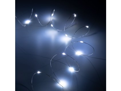 LED vianočné osvetlenie - 20mini LED- studená biela