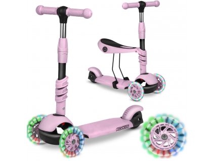 Trojkolesová kolobežka Cubi - ružová