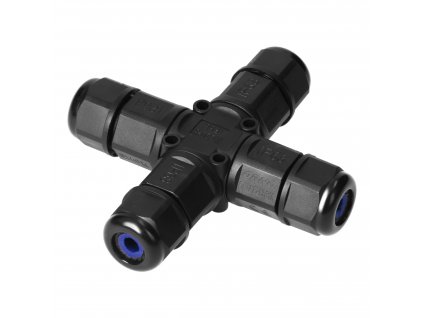Vodotesná spojka kábla IP68 4-cestný káblový konektor (typ X), IP68, 3x4mm2, 450V/25A AE-13615