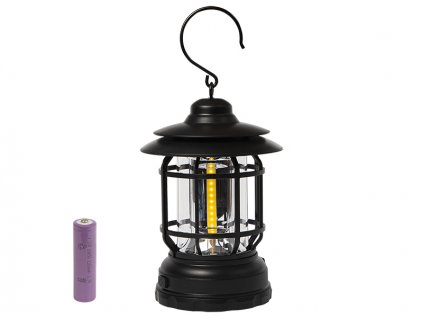 LED lampáš 9W čierny 71-448-