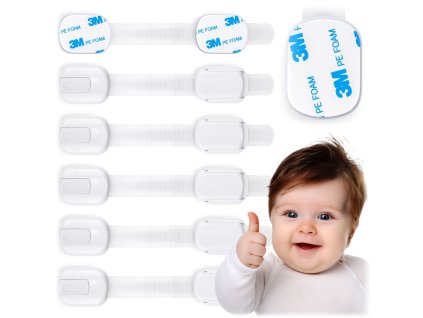 Zábrana na skrinky 798100 6ks biele