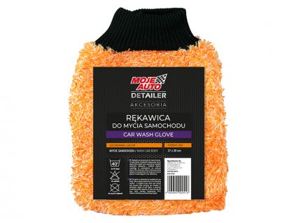 Rukavica na umývanie auta oranžová 52-313-