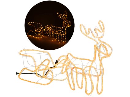 20010 cl1226 renifer swietlny z saniami 192 led M0