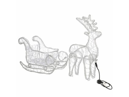 Vianočný sob so sánkami CL1221