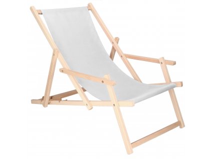 Plážová stolička DC003 svetlo sivá