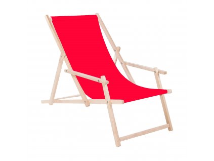 Plážová stolička DC003 červená