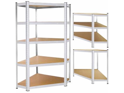 Kovový regál 180 x 90 x 40 CM HA5214
