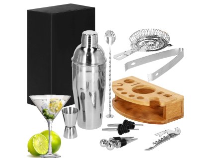 45340 ki0012 zestaw barmanski do drinkow shaker 750 ml 12 elem M0