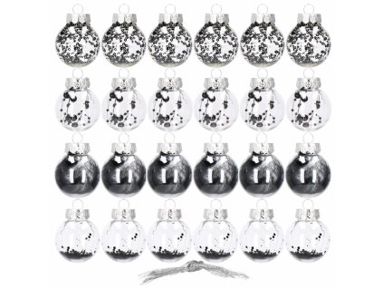 Vianočné gule 24ks CA0886
