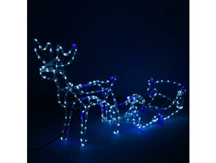 19940 cl1225 renifer swietlny z saniami M0