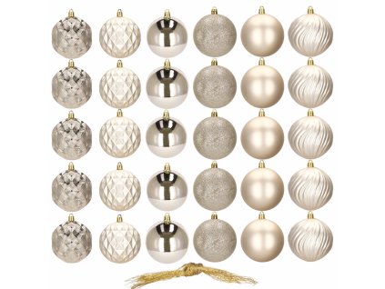 92742 ca0874 bombki choinkowe 8 cm 30 szt M0