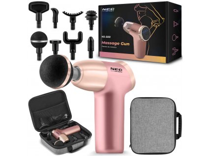 Masážna pištoľ NS-500 ružová
