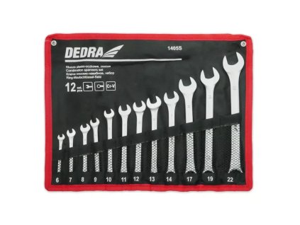 Sada očko-vidlicových kľúčov 12 ks CrV 1405S