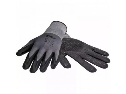 Pracovné rukavice nitrilové, bodkované, vel,10 BH1006R10
