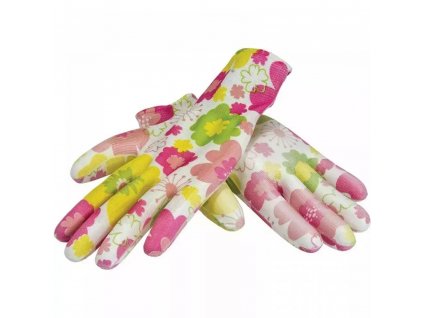 Pracovné rukavice PU, dámske, mix farieb, vel,8 BH1008R08