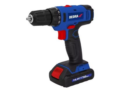 AKU skrutkovač 14,4 V, 2x1,5 Ah Li-Ion, skľučovadlo 0,8-10 mm, 2 prevody, 26 Nm, 21+1 nastavenie krútiaceho momentu, LED DED7878B