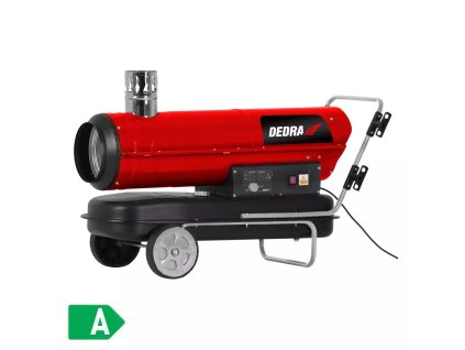 Naftový ohrievač s kominom 50kW DED9956TK (Farba Červená)