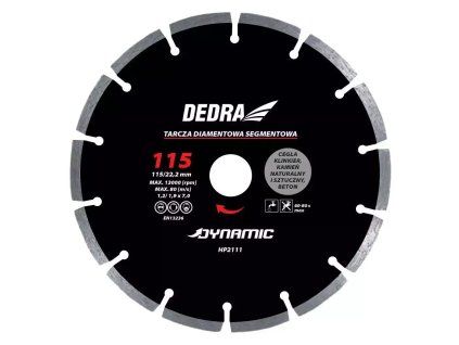 Diamantový segmentový rezný kotúč 125 mm 22,2 mm DED-HP2112