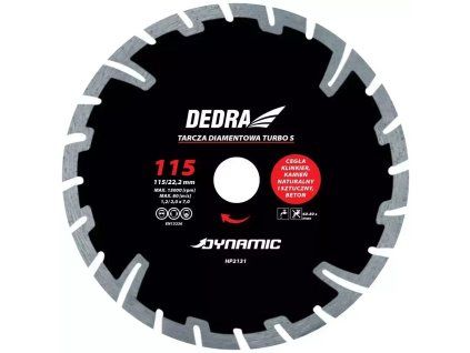 Diamantový segmentový rezný kotúč 115 mm DED-HP2131