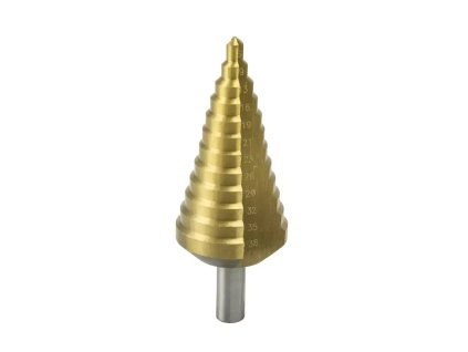 Stupňovitý vrták 6-38mm, HSS, TiN WMST0638
