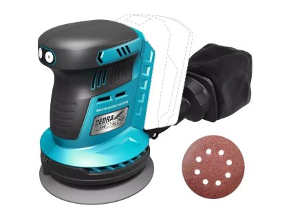 Aku excentrická brúska 125mm 18V, bezuhlíková DED7062