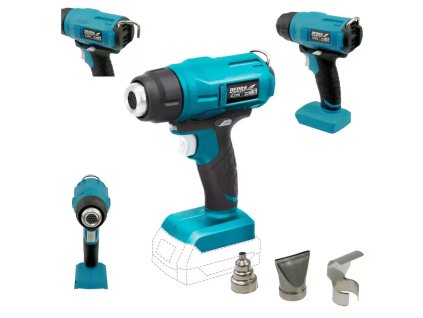 AKU teplovzdušná pištoľ 18V DED7058