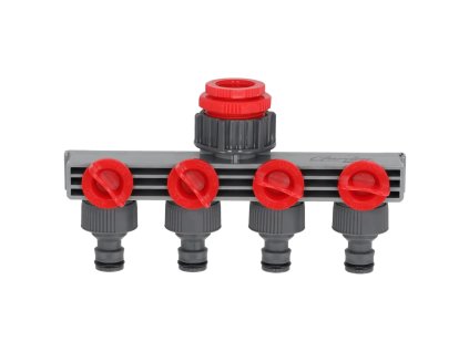 Kohútiková prípojka štvoritá 1/2"-3/4"-1", na karte 80N003K