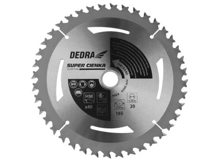 Kotúč na drevo 40 zubov 165x16x1,1x1,6mm HA16540E