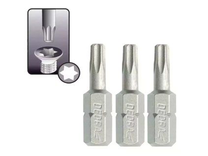 Torx bit T40 25 mm, 3 ks DED-18A03T400-03