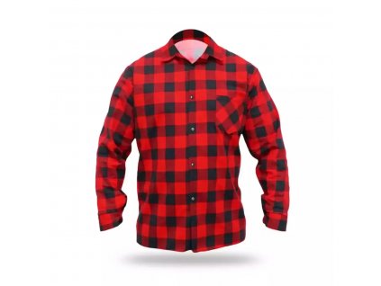 Flanelová košeľa červená, veľkosť S, 100% bavlna BH51F1-S