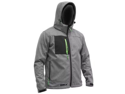 Pánska softshellová bunda s kapucňou S DED-BH61KS-S
