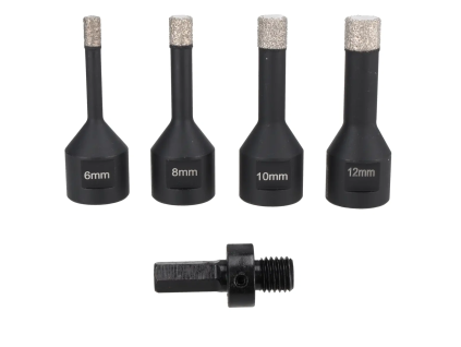 Súprava diamantových korunových vrtákov, 12 mm, 10,12 mm DED-DED1592SZ01