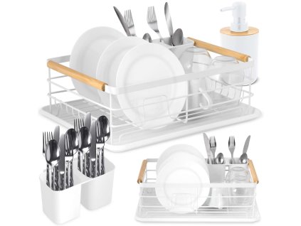 Odkvapkávač na riad MS-600 biely 660002