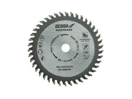 Kotúč na drevo, 89 mm DED-DED70493