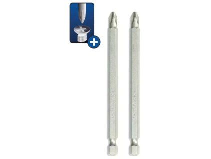 Bit Phillips PH2 100 mm, oceľ S2, 2 ks DED-18A06PH22-02