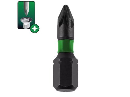 Príklepové skrutkové bity Pozidriv PZ2x25mm, 2 ks 18A51PZ20-02