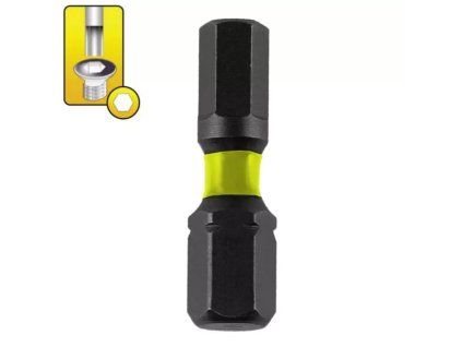 Rázové bity HEX H6 25 mm, 2 ks DED-18A54H60-02
