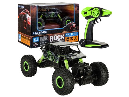 RC auto Rock Crawler HB 2,4 GHz 1:18 zelená