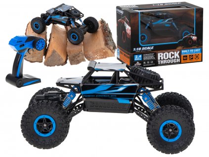 RC auto Rock Crawler HB 2.4GHz 1:18 modré