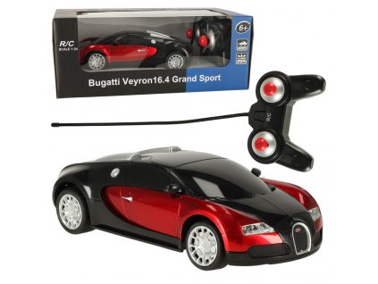 RC licencia auta Bugatti Veyron 1:24 červená