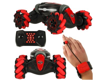 RC auto Kaskadérske kúsky tanečný kúsok 360 červená